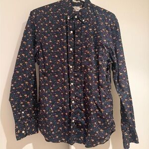J. Crew Navy Floral Men's Shirt